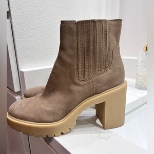 Dolce Vita Suede Booties with Weather Soles